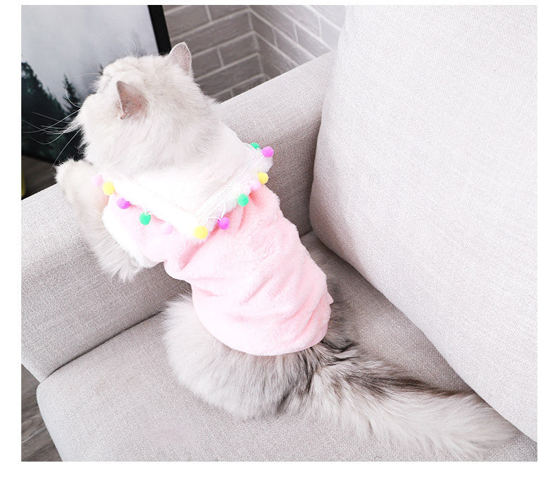 PomPom Fun and Colourful Dress with Dangles